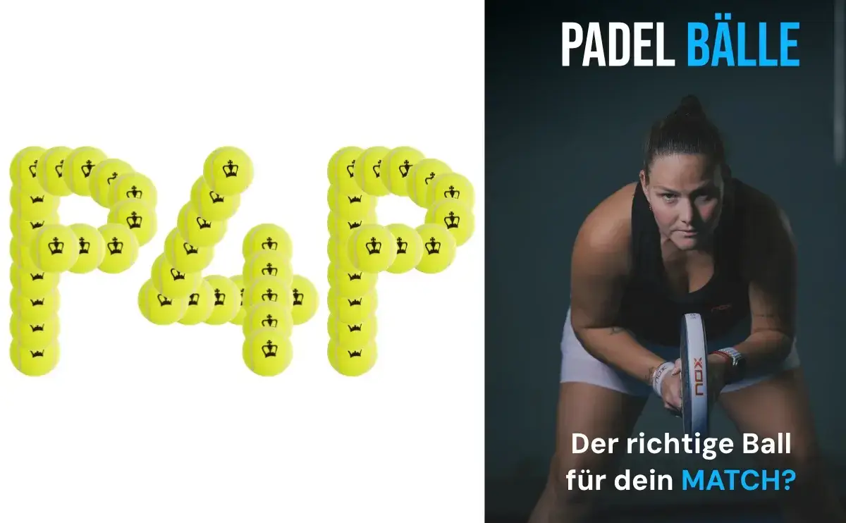 Padel Bälle - Verschiedene Padel-Bälle und Dose auf dem Court