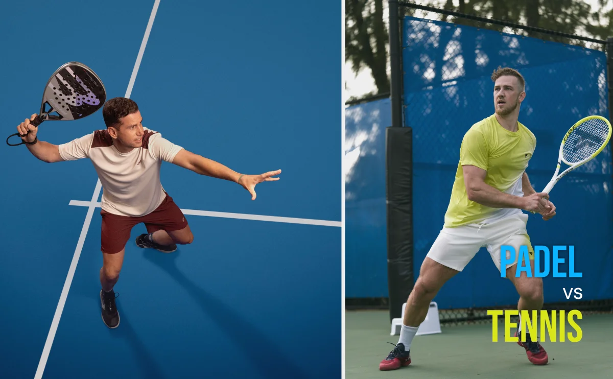 Padel vs Tennis - Padel-Court und Tennis-Court im Vergleich