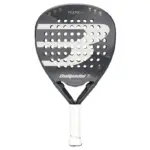 Schwarzer Bullpadel Flow Legend Padelschlaeger Vorderseite Diamantform mit goldenen Akzenten Tribute Edition by Alejandra Salazar