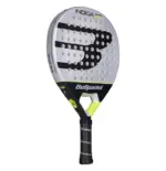 Bullpadel Indiga Control 2026 Padelschlaeger Rueckseite mit Bullpadel Branding und silber-schwarzem Design