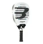 Bullpadel Vertex 05 2026 Padelschlaeger weisse Rueckseite mit Technologie-Logos und Bullpadel Branding