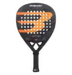 Schwarz-oranger Bullpadel Vertex Advance 2026 Padelschlaeger Vorderseite in Diamantform