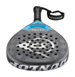 Dunlop FX Pro 2026 Rahmenprotektor Nahaufnahme mit Dunlop Schriftzug auf dem Bumper