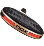 Nox AT10 Genius 18K Alum 2026 Padelschlaeger rote Weight Balance Gewichte +4 im schwarzen Rahmen