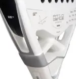 Nox AT10 Genius Attack 12K Alum Xtrem 2026 Padelschlaeger EOS Tunnel Oeffnungen im schwarz-grauen Rahmen