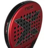 Nox EA10 Ventus Hybrid 12K Xtrem 2026 Padelschlaeger Nahaufnahme der rauen 12K Xtrem Carbon Schlagflaeche
