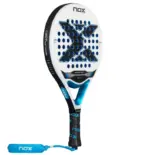 Nox Equation Soft Advanced 2026 Padelschlaeger Rueckseite mit Technologie-Auflistung am schwarzen Rahmen