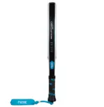 Nox Equation Soft Advanced 2026 Padelschlaeger Seitenansicht mit schwarz-blauem Rahmenprofil