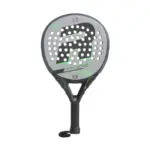 Schwarz-silberner Royal Padel EFE Extreme 2026 Padelschlaeger Vorderseite in Diamantform mit mintgruenen Akzenten