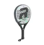 Royal Padel EFE Extreme 2026 Padelschlaeger Schraegansicht mit schwarz-silbernem Design und mintgruenen Details