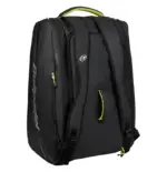 Bullpadel XPLO Padeltasche Schwarz 2026 Rueckseite mit gepolsterten Rucksackgurten