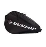 Dunlop Club 2PC Padeltasche Schwarz zweite Seitenansicht mit Dunlop Branding in Weiss