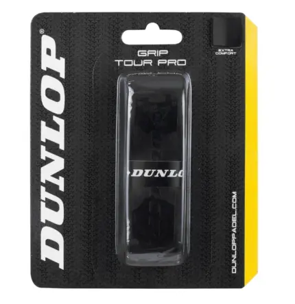 Dunlop Grip Tour Pro Basisgrip Schwarz in Blisterverpackung mit Dunlop Branding und Extra Comfort