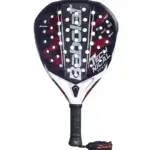 Babolat Technical Viper 3.0 Frontansicht - Diamant-Form in Weiss, Schwarz und Rot mit 3K Carbon Schlagfläche, Holes Pattern System und Babolat Logo