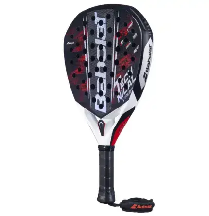 Babolat Technical Viper 3.0 Rückseite - Carbon-Rahmen mit Dynamic Stability System, roter Griff und markante Schwarz-Weiss-Rot Farbgebung