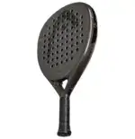 Head Coello Junior Padelschlaeger schraege Rueckansicht dunkel-anthrazit mit Griff Oversize-Tropfenform Junior-Format