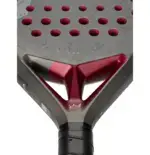 Head Coello Pro Padelschlaeger Herzbereich Detail mit rotem Power Foam Kern roter Bruecke und Tri-Max Verstaerkung