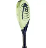 Head Extreme Team Padelschlaeger schraege Rueckansicht hellgruen mit dunkelblauem Rahmen und EXTREME Schriftzug seitlich