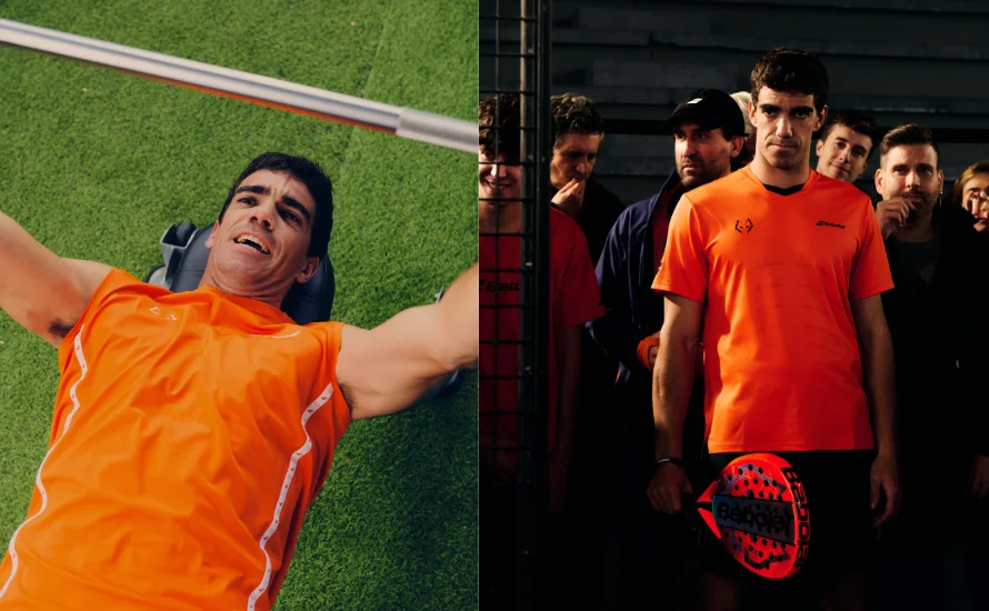 Juan Lebrón beim Bankdrücken im Krafttraining und mit seinem Team auf dem Court – Athletiktraining zur Verletzungsprävention