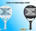 Carbongewebe eines Padel-Schlägers mit den Werten 12K und 18K im Vergleich